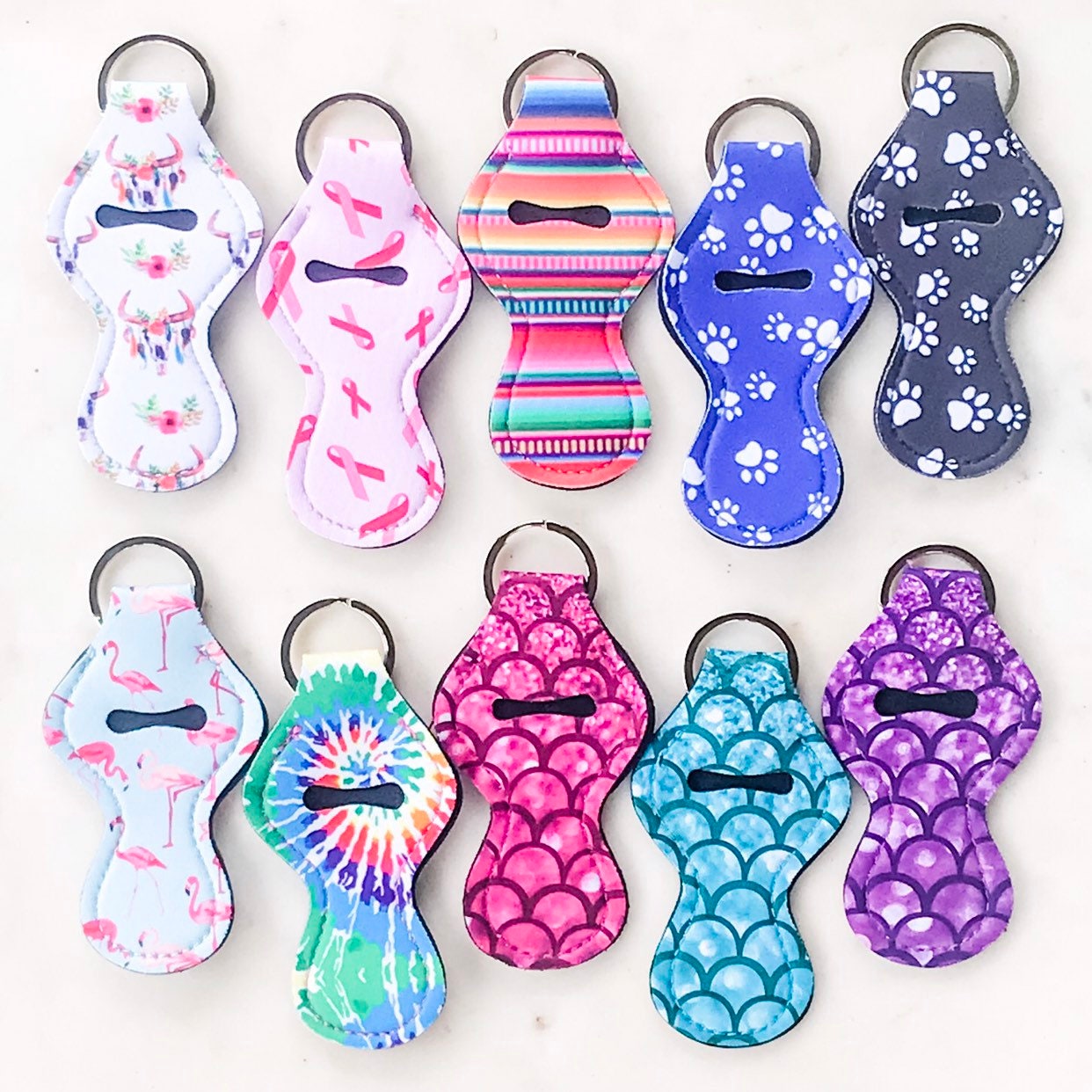 Essential Oil Roller Bottle Lip Gloss Chap Stick Mascara Neoprene Key…
