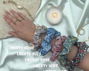 Handgemaakte bedrukte katoenen scrunchie