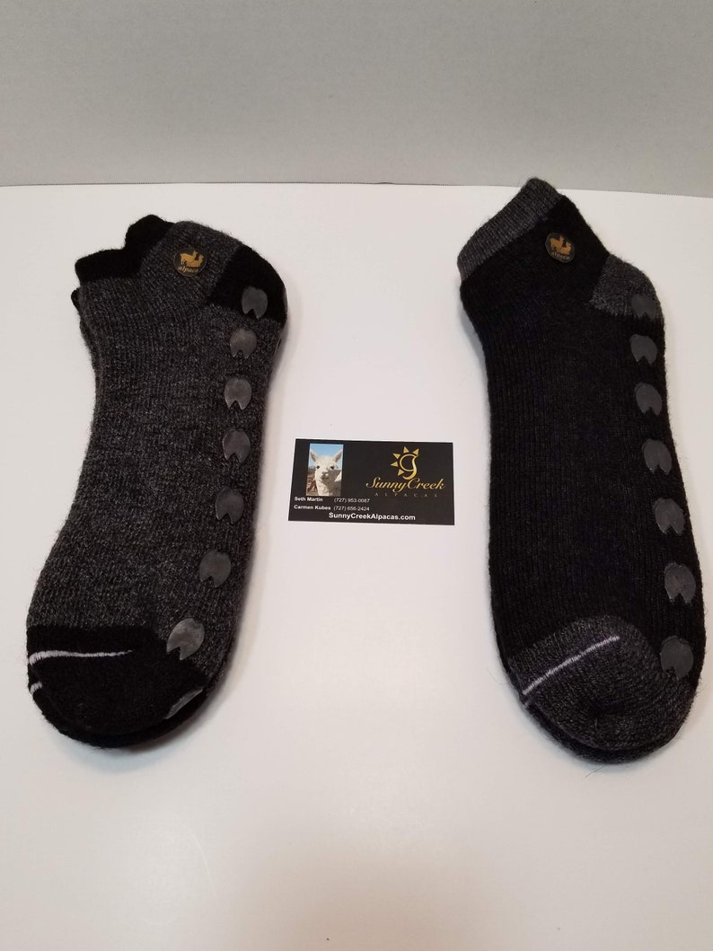 Alpaca Gripper Socks Ankle Cut