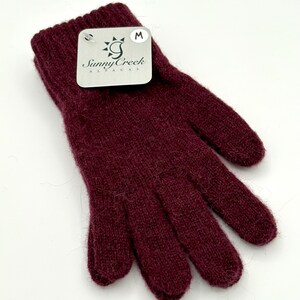 Warm Alpaca Gloves Mulberry