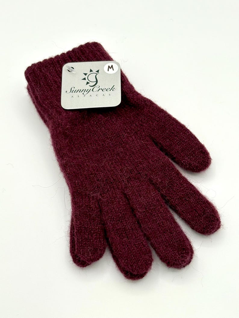 Warm Alpaca Gloves Mulberry