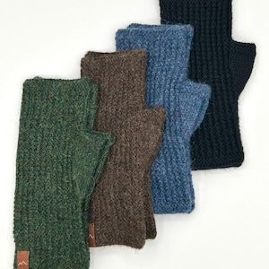 Fingerlose 100 % Alpaka Handschuhe