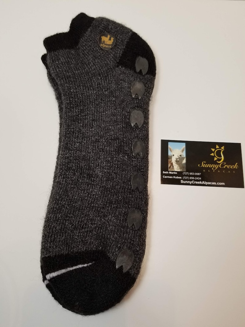 Alpaca Gripper Socks Ankle Cut