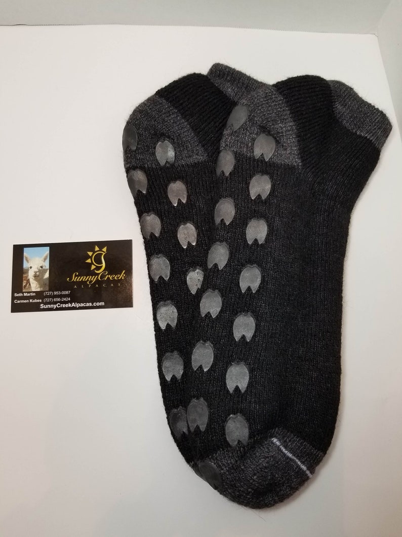 Alpaca Gripper Socks Ankle Cut