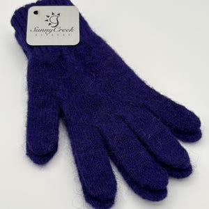 Warm Alpaca Gloves Royal Purple