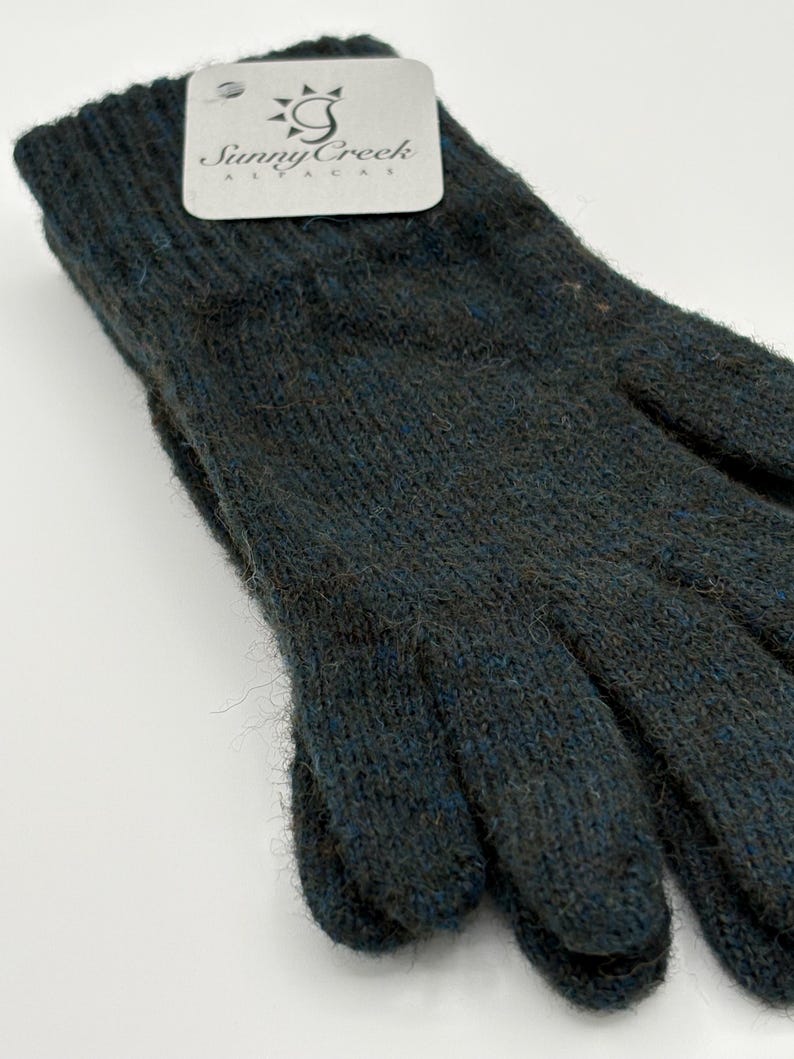 Warm Alpaca Gloves Deep Teal