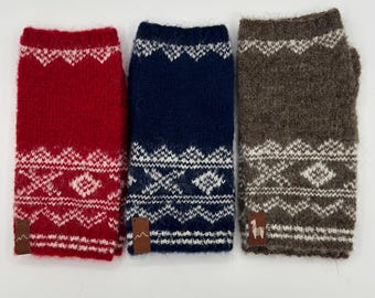 Brushed Alpaca Fingerless Gloves
