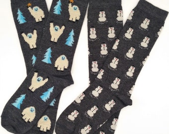 Alpaca Winter Socks for Kids and Adults