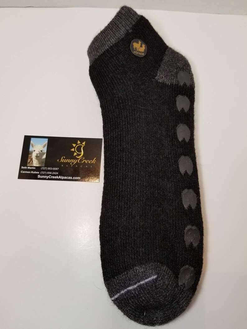 Alpaca Gripper Socks Ankle Cut