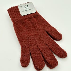 Warm Alpaca Gloves Brick Road Red