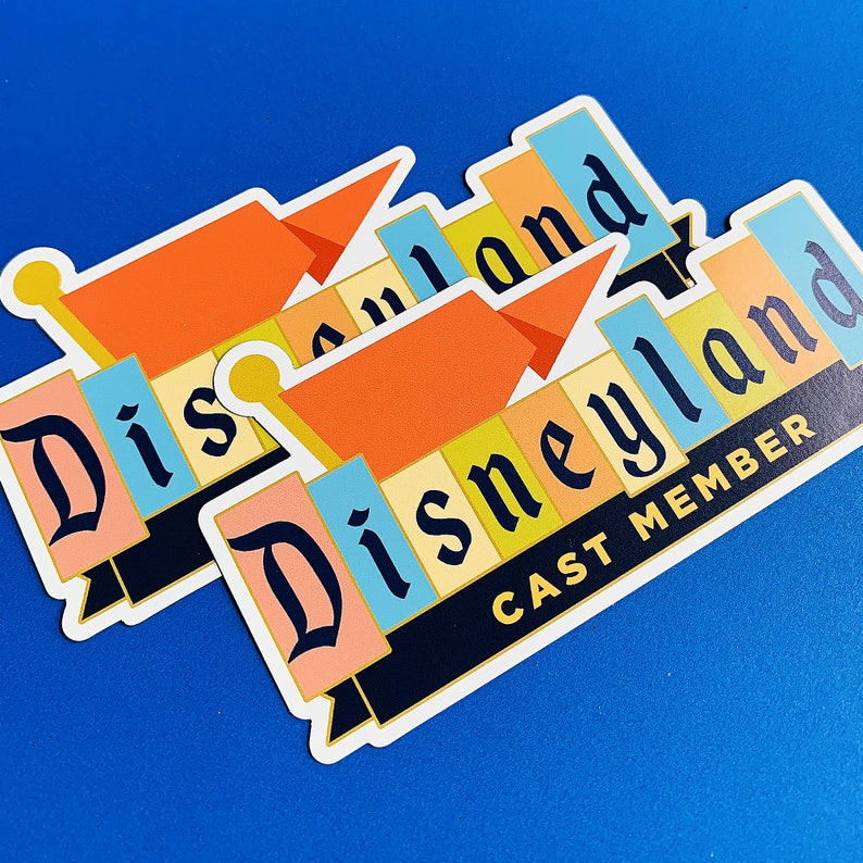 Disneyland Cast Member Car Size 5.15 X Etsy