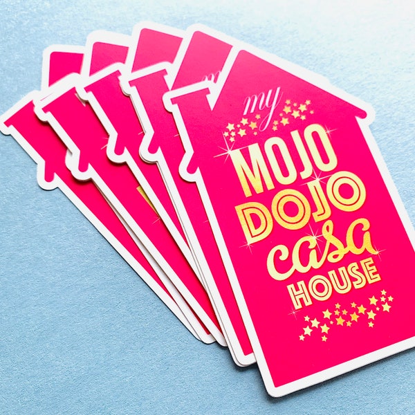 Sticker Mojo Dojo Pink  Size 3.4 x 5  - 1-Piece