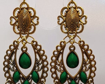 Golden Chandelier Earrings