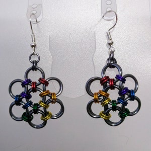 Rainbow pride earrings image 5