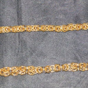 Bold Bright Byzantine Chain mail Bracelet image 4