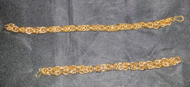 Bold Bright Byzantine Chain mail Bracelet image 4