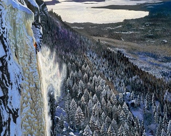 Icebreakers | Ice Climbing | Fine Art Giclee Print | 10x10"