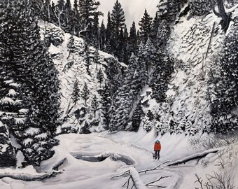 Devil Track Adventure | Fine Art Giclee Print | 12x12"