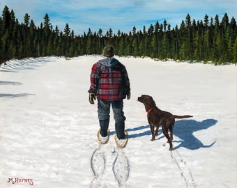 Hiking Buddies | Fine Art Giclee Print | 8x10"
