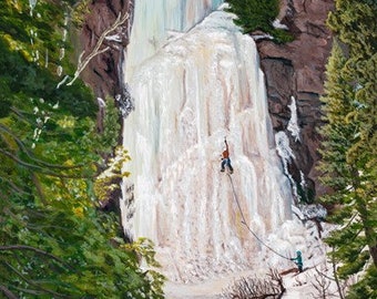 Cascade | Ice Climbing | Fine Art Giclee Print | 8x10"