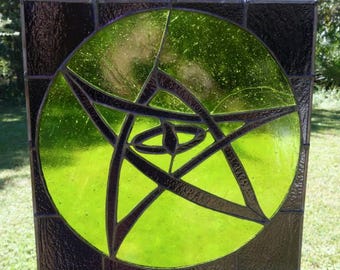 Elder Sign Stained Glass