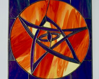 H.P. Lovecraft Elder Sign Stained Glass