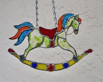 Rocking Horse Stained Glass