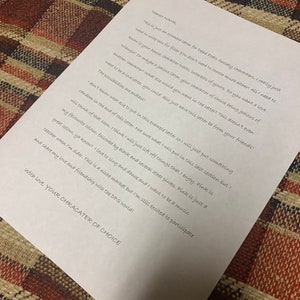 Carta personalizada de Charlie Dalton (Dead Poets Society)