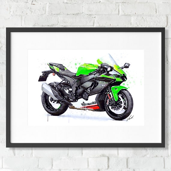 Watercolor Kawasaki Ninja ZX10R Motorcycle, Giclee Art Print, Awesome Gift for a Motorcyclist Oryginal Artwork by Vart. - Etsy UK Watercolor Kawasaki Ninja ZX10R Motorcycle, Giclee Art Print, Awesome Gift for a Motorcyclist Oryginal Artwork by Vart. - Etsy UK