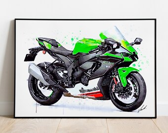 momorin絵画 Zx-10r Paintings for Sale - Fine Art America