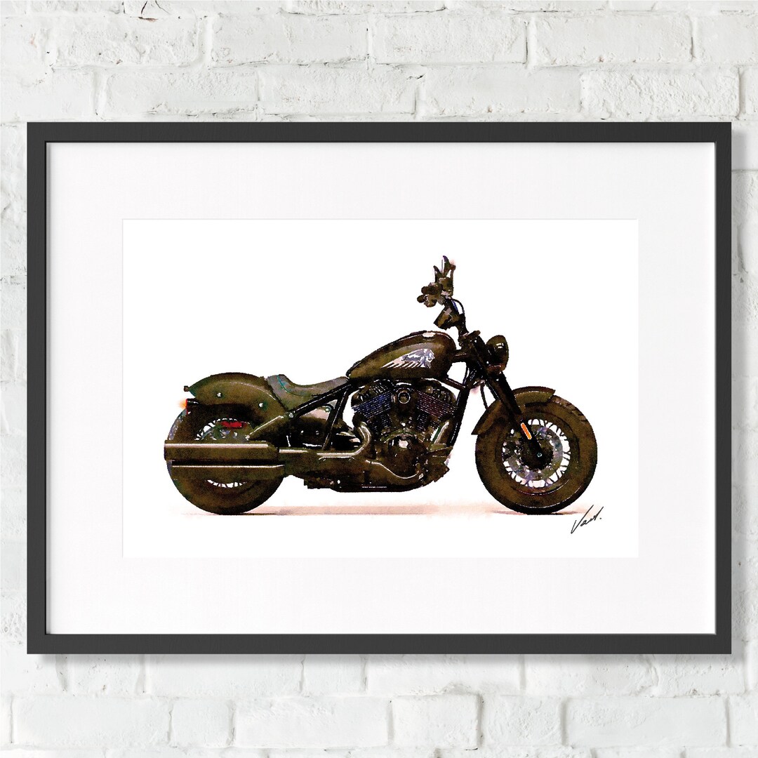 2x 'I'd Rather Have A' Anti-Indian Motorcycle Water Transfer Decals - 3 Inch - 1901-1953