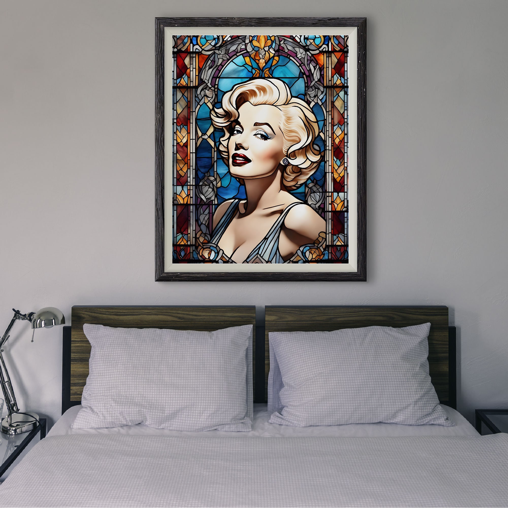 Marilyn Monroe Poster Stained Glass Cool Gift Wall Art Home Decor Art ...