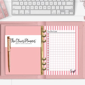 To Do Planner pages for your agenda MM GM,  Agenda, Filofax Planner, A5 Agenda, Personal