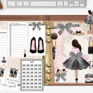 Planner insert Bundle set Striped Bows for your GM A5, MM Personal, Pocket PM, (planner not included) Insert bundle for your planner
