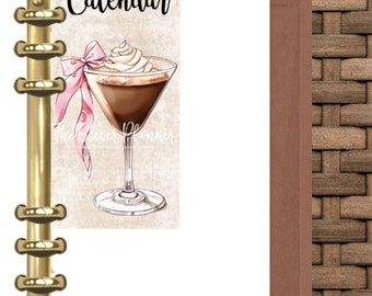 Espresso Martini Planner Page Keeper Bookmark for or your GM MM PM Agenda, Personal Planner, Personal Wide planner, A5 planner inserts