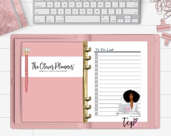 Printed To Do Fashion Girl Planner pages for your agenda MM GM,  Agenda, Filofax Planner, A5 Agenda, A6 planner, personal wide planner