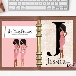 Planner Dashboard for your pm mm gm agendas, personal planners, personal wide planners, A5 planner dashboards, African American