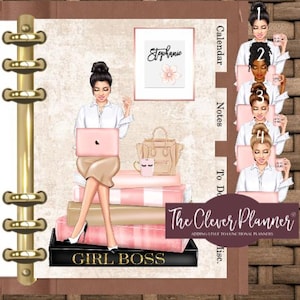 Planner divider tab set and page keeper for your pm mm gm agendas, personal planners, personal wide planners, A5 Planners A5 Slim