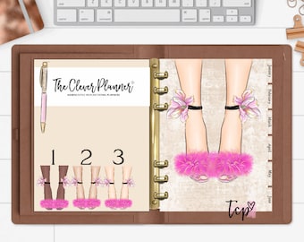 12 Month Planner Tab Divider Set + Personalized Dashboard | PM MM GM Agendas, Personal Planners, Personal Wide, A5