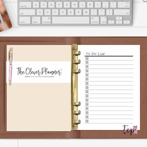 Printed To Do Planner Pages for your pm mm gm agendas, personal planner inserts, A5 personal wide pocket size planner refills