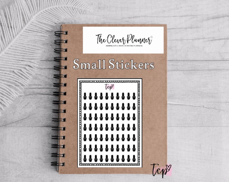 Mani Pedi nail appointment Planner Stickers for your PM, MM, GM Agenda, Personal Planners, Nail appointment stickers image 1