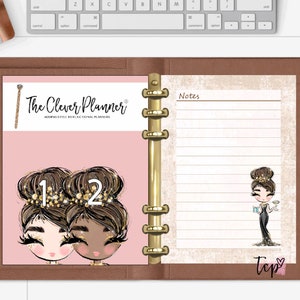 Printed Double Sided Notes refill for your Agenda GM MM PM, personal Planner, A5 planner refills, Pocket planner refills