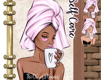 Planner Dashboard  for your pm mm gm agendas, personal planners, Personal size, A5 planner dashboards, Pink Self Care