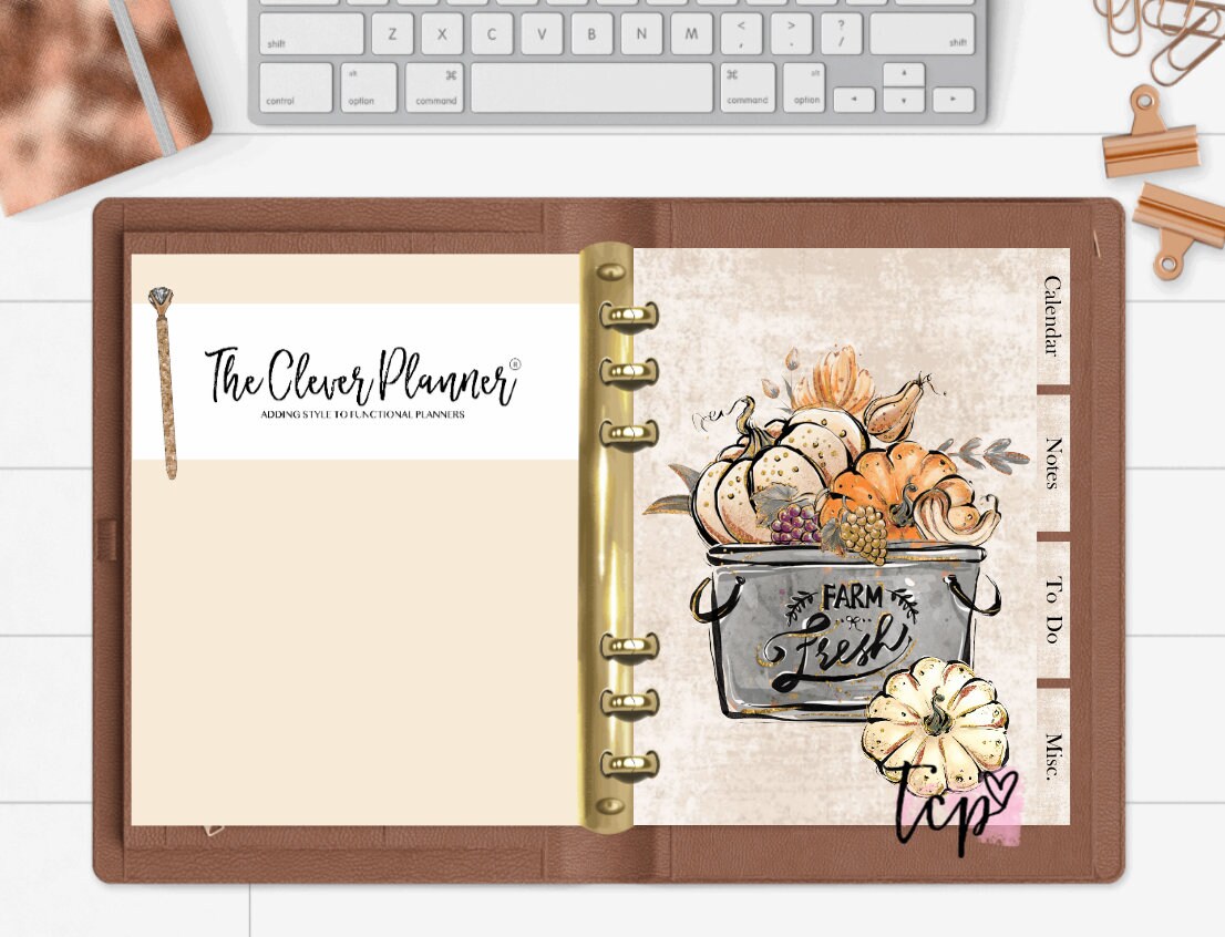 Planner Insert Bundle Tab Set Autumn Harvest for Your GM A5 Etsy