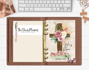 Religious Easter Planner Dashboard for your pm mm gm agendas, personal planners, personal wide planners, A5 planner dashboards