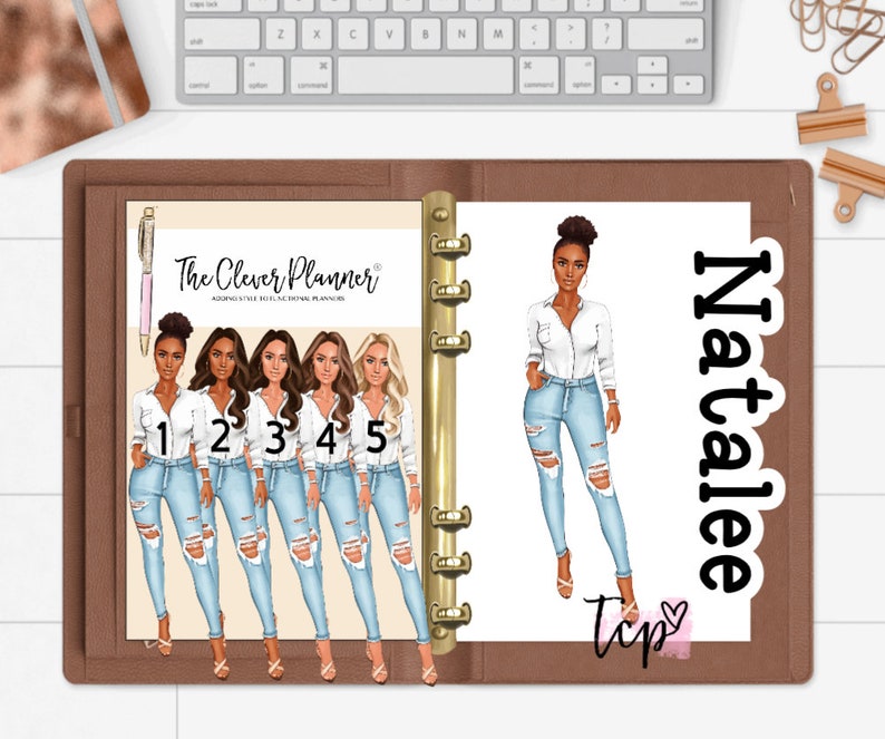 Planner Dashboard personalized for your pm mm gm agendas, personal planners, Personal size, A5 planner dashboards, personalized items zdjęcie 1