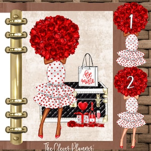 Valentine&#39;s Day Planner Dashboard for your pm mm gm agendas, personal planners, pocket size inserts, A5 planner dashboards