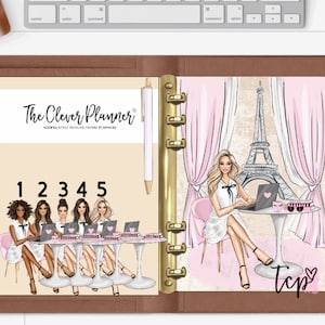 I love Paris Planner Dashboard for your pm mm gm agendas, personal planners, pocket size inserts, A5 planner dashboards