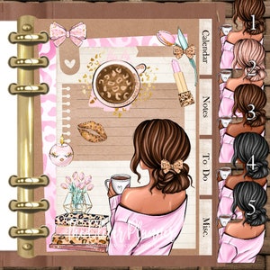 Planner insert Bundle tab set Pink Leopard Fashion for your GM A5, MM Personal, Pocket PM, (planner not included) Insert bundle