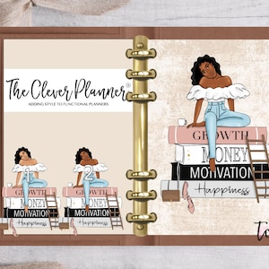 African American Planner Dashboard for your pm mm gm agendas, personal planners, personal wide planners, A5 planner dashboards